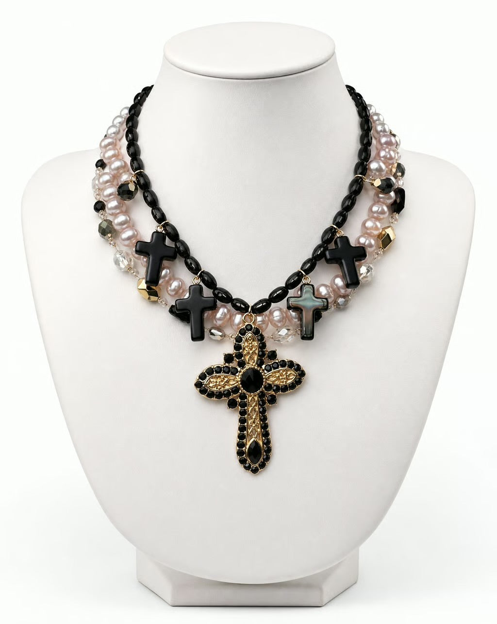 Sacred Noir Statement Necklace
