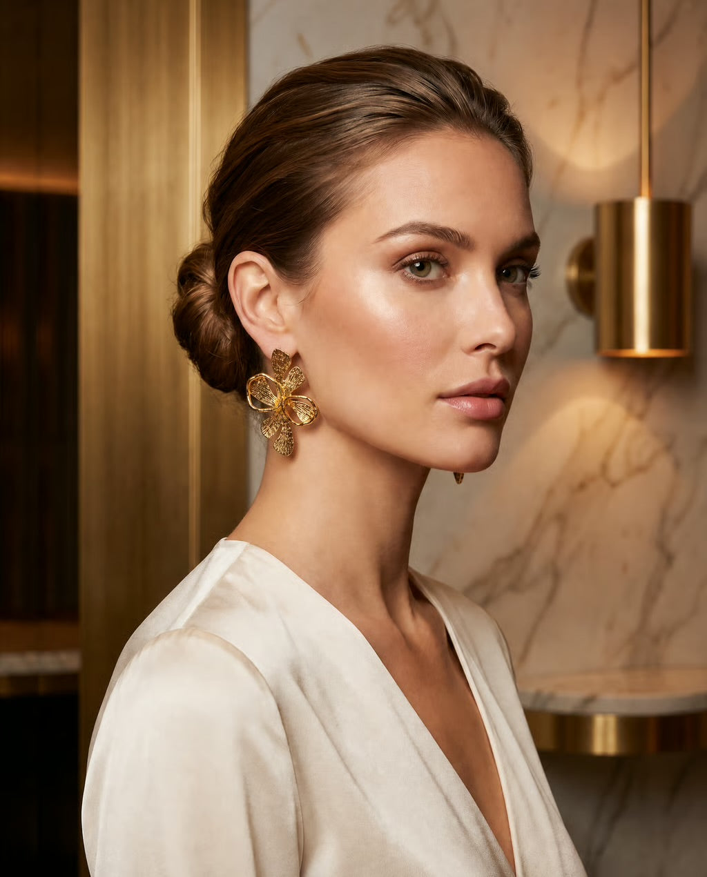 Firenze Sculptural Flower Earrings