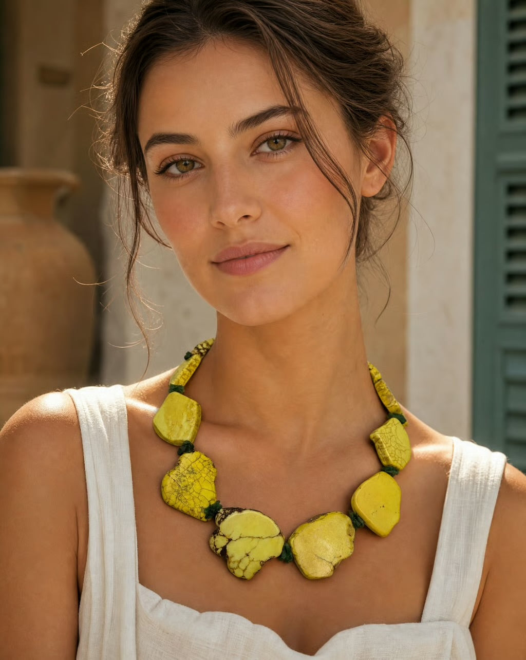 Limone Verde Statement Necklace