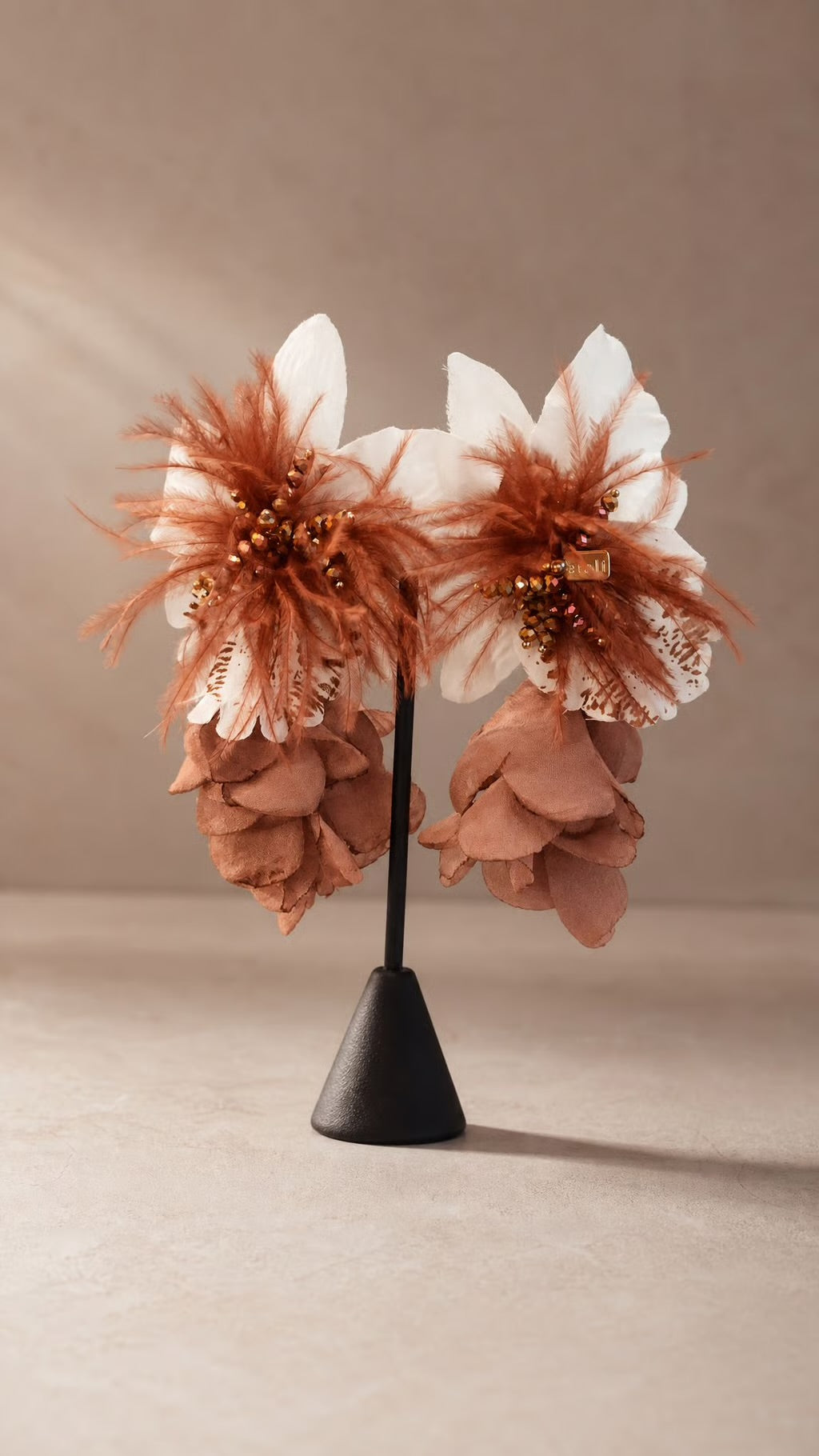 Blush Bloom Statement Earrings
