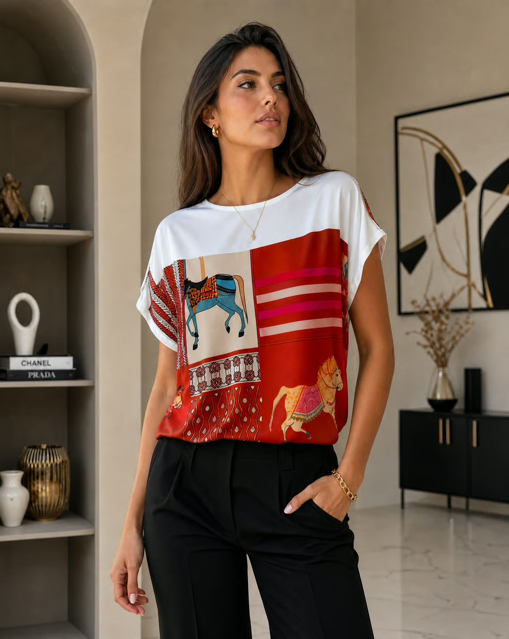 Heritage Equestrian Silk Blouse