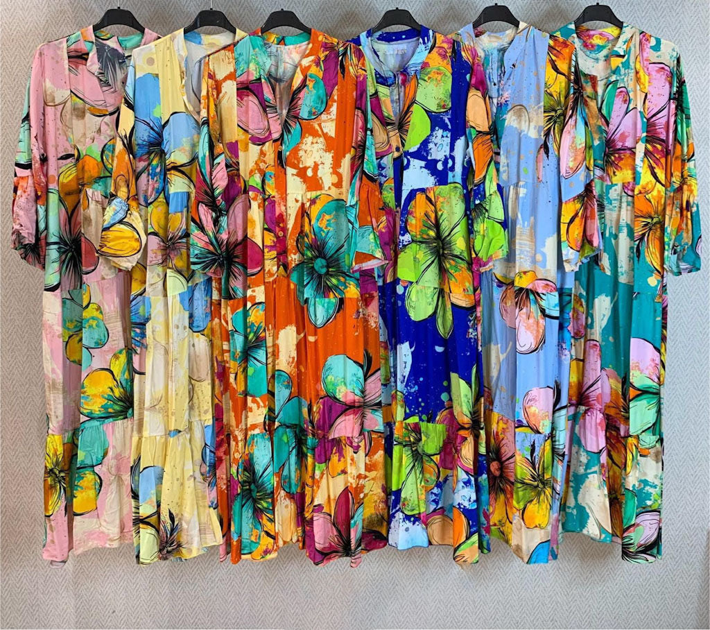Painted Garden Maxi Dress
