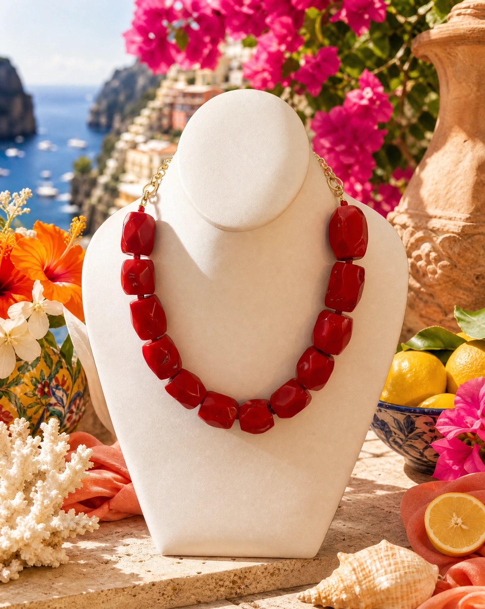 Capri Coral Necklace