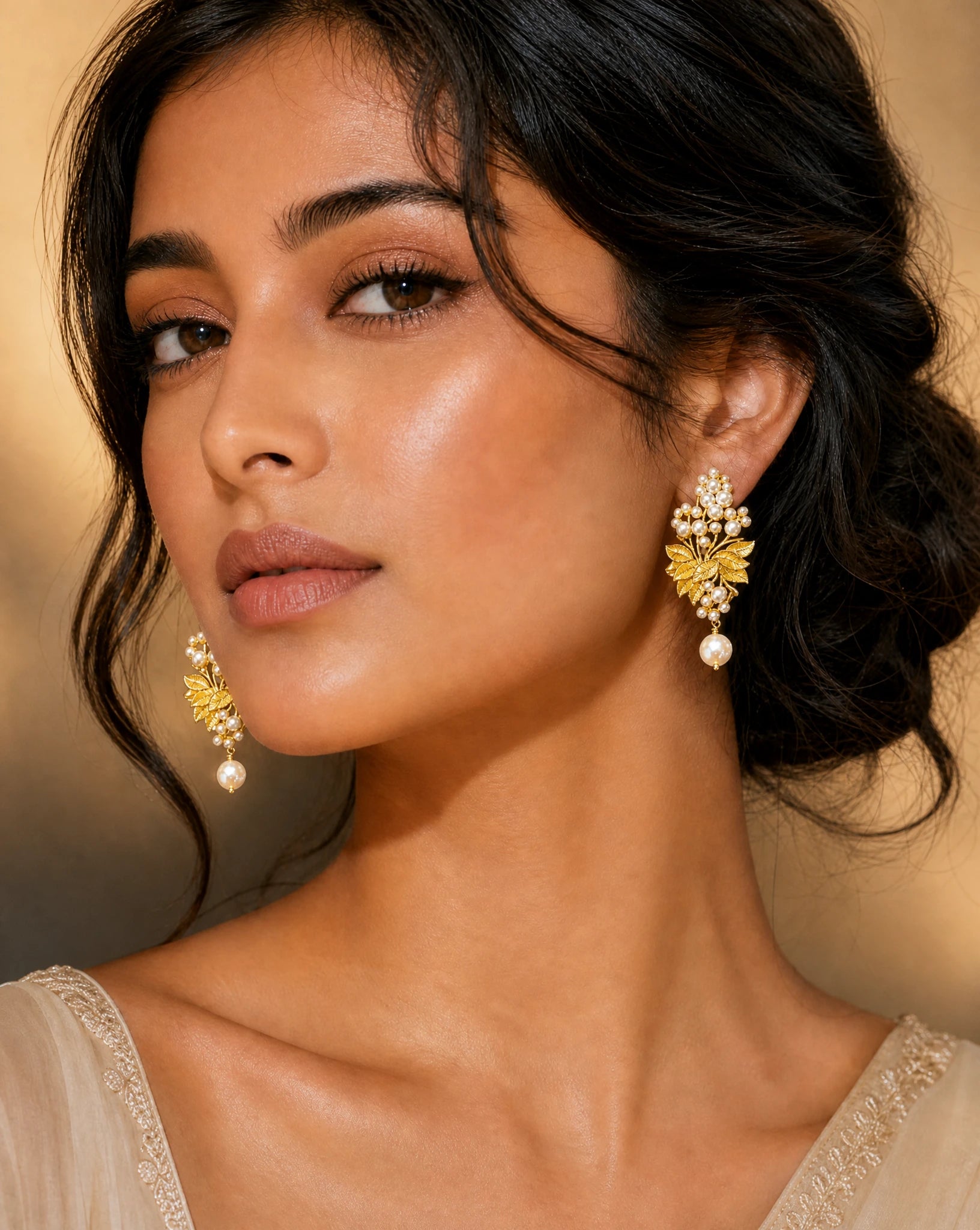 Lumière Pearl Garden Earrings