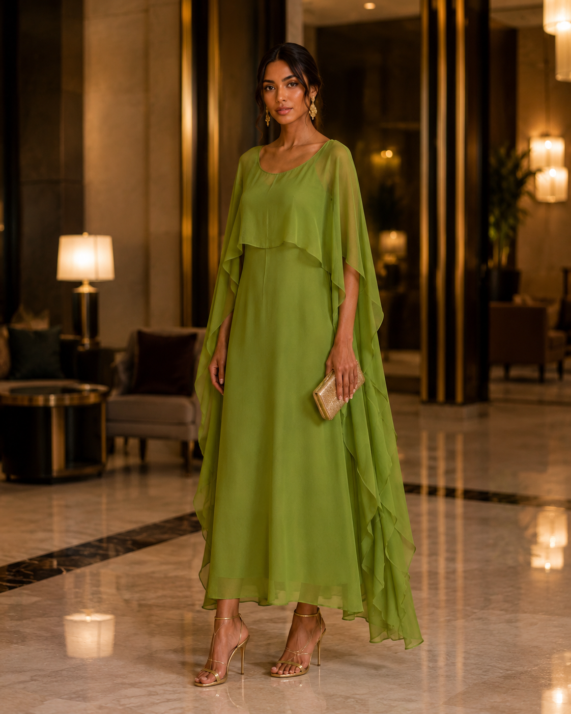 The Afterglow Chiffon Dress
