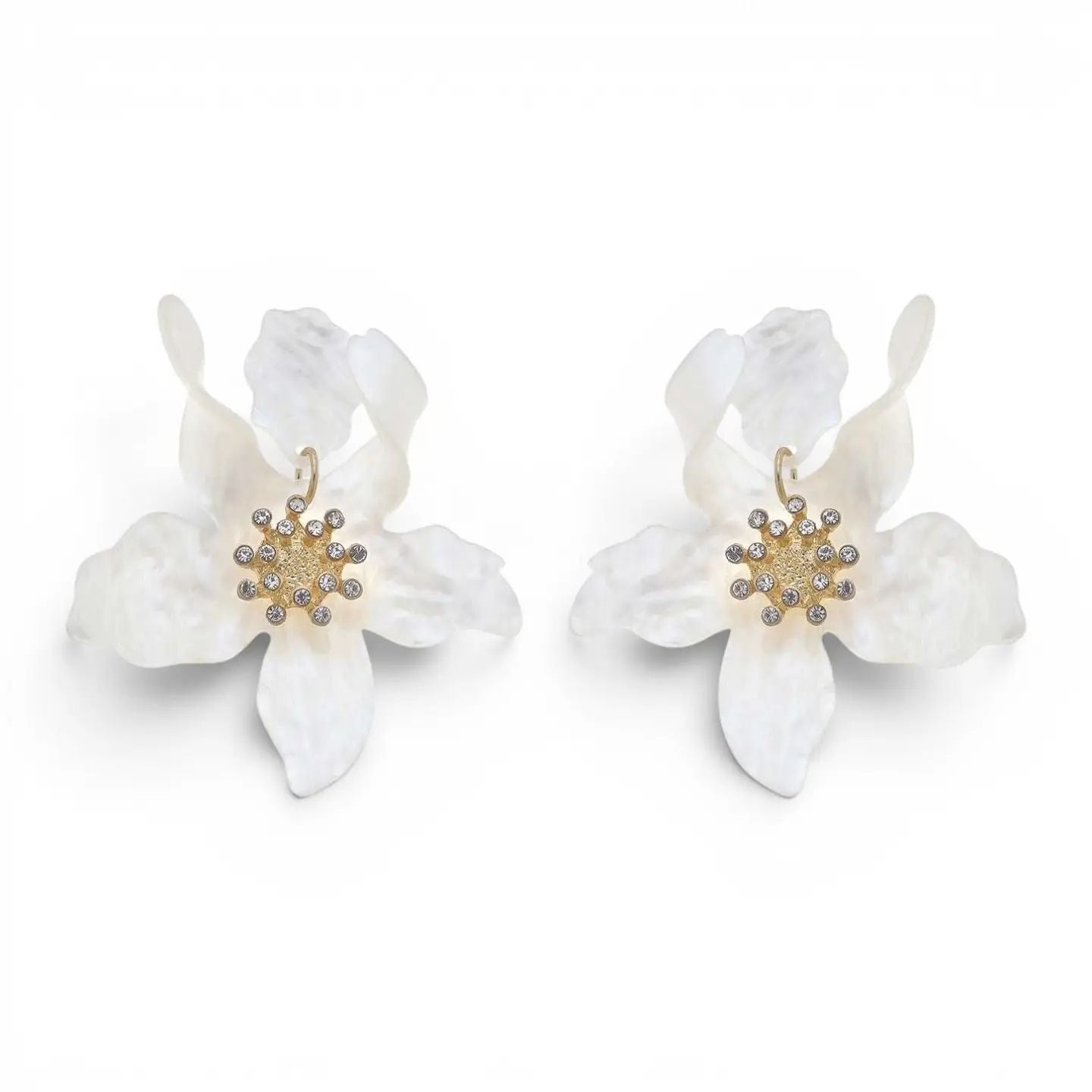 The Jardin French Resin Flower Earrings