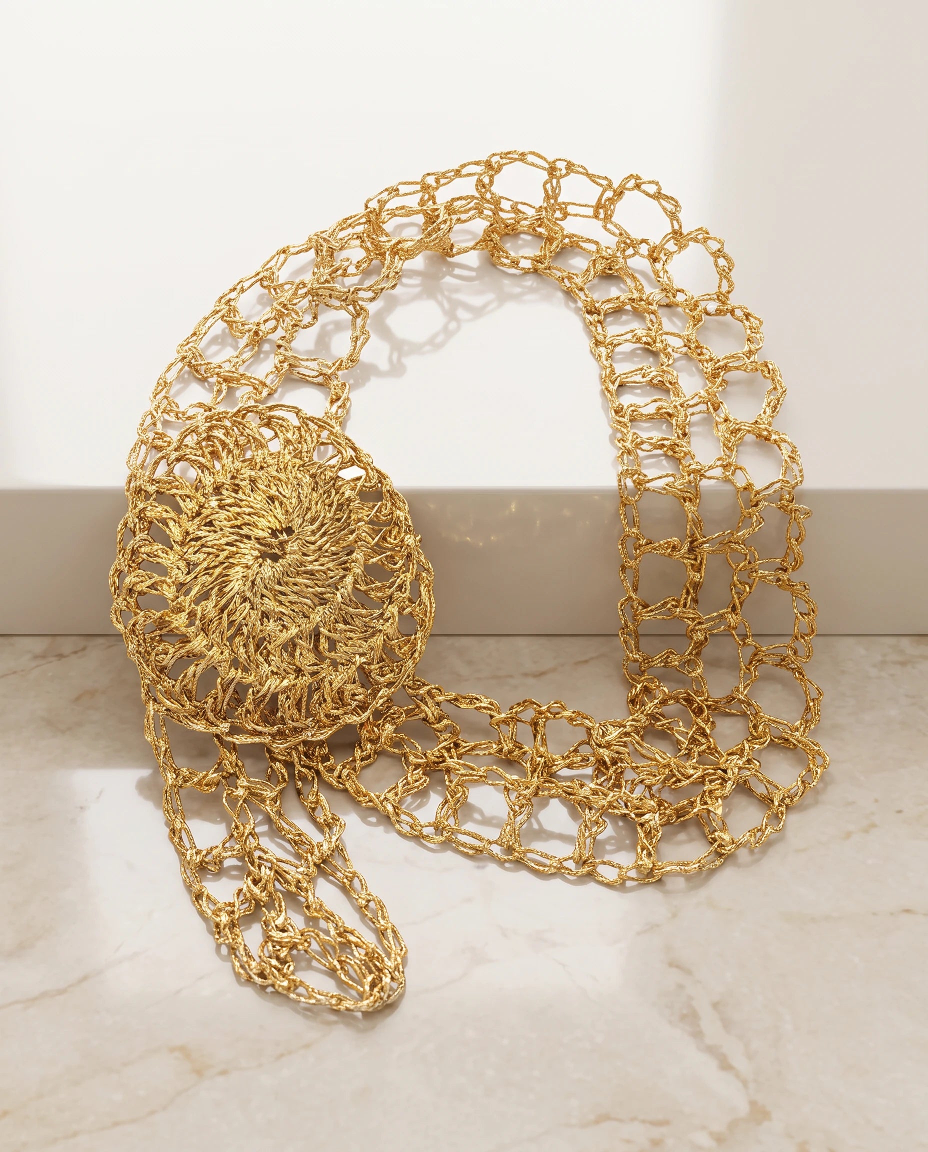 Helios Gold-Wrapped Artisan Belt