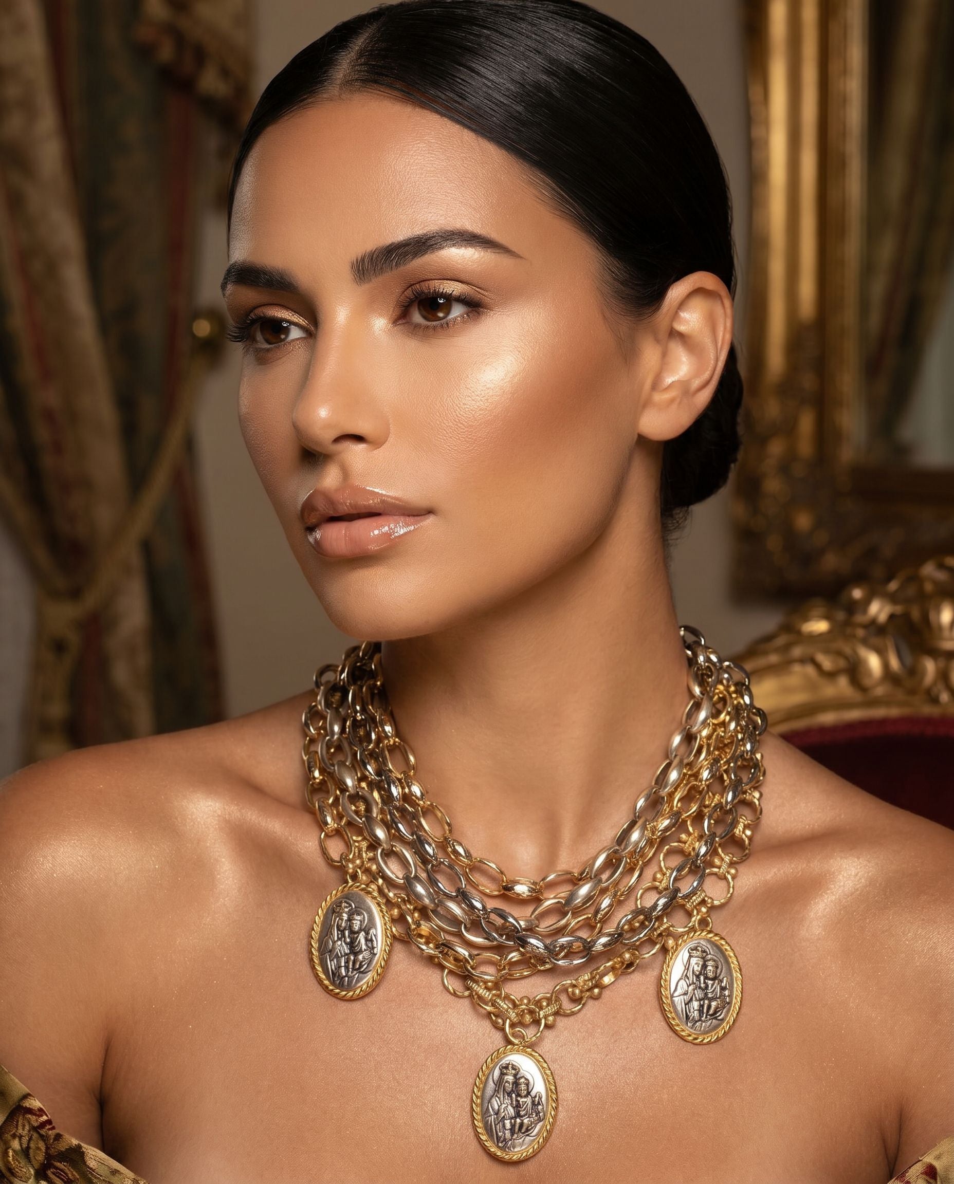 Sacred Heirloom Layered Coin Necklace