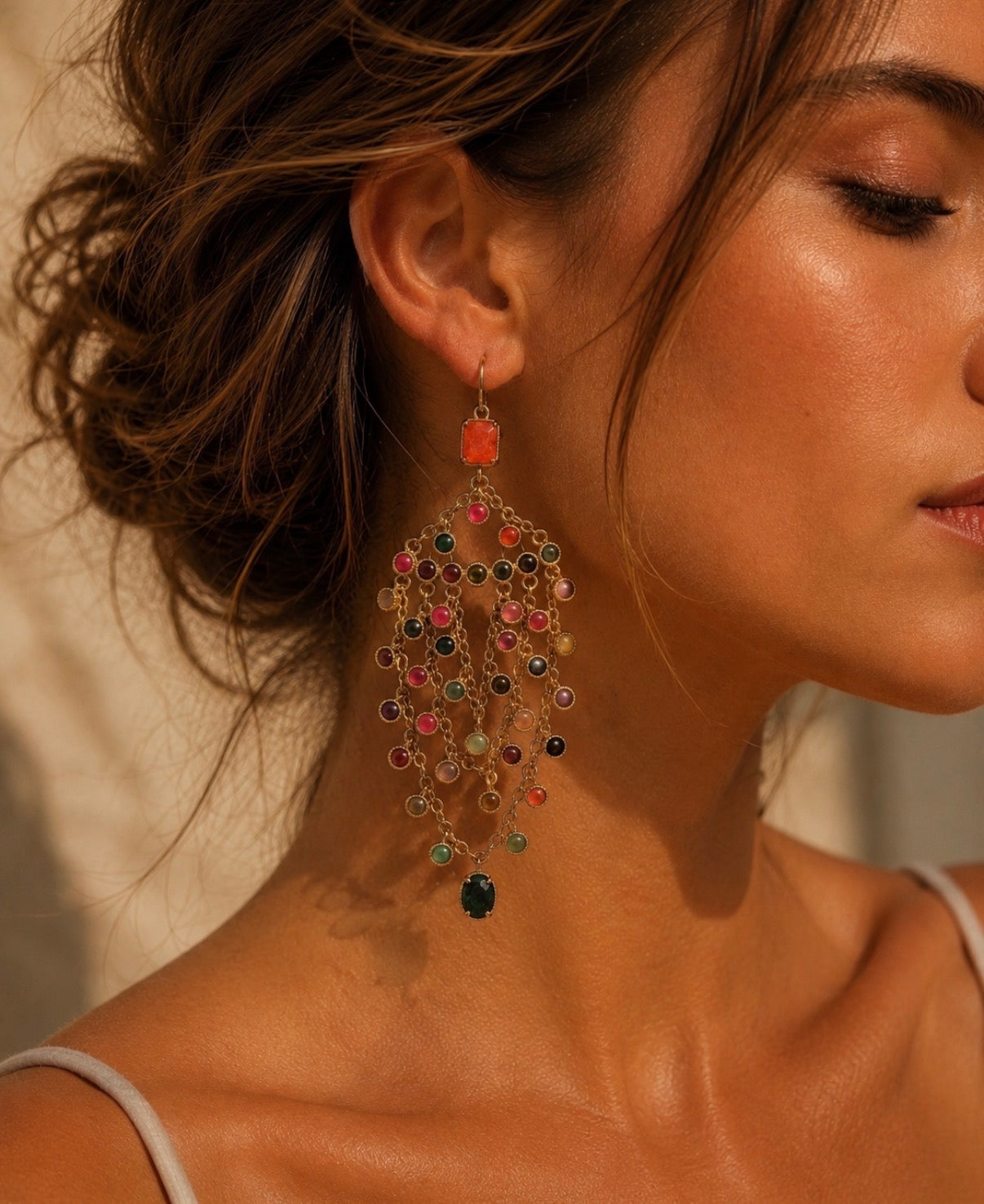 Mediterranean Mosaic Cascade Earrings