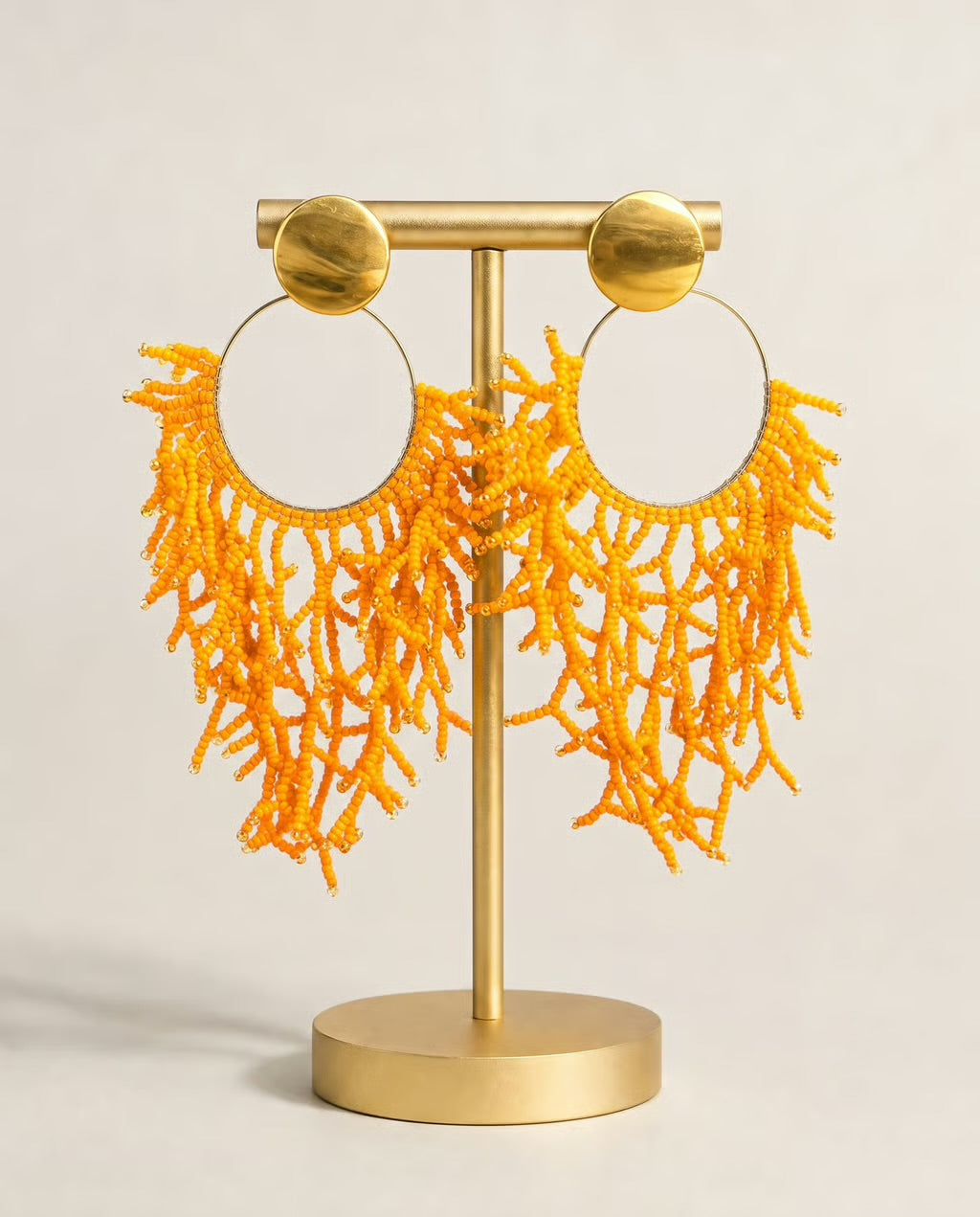 The Soleil Coral Earrings
