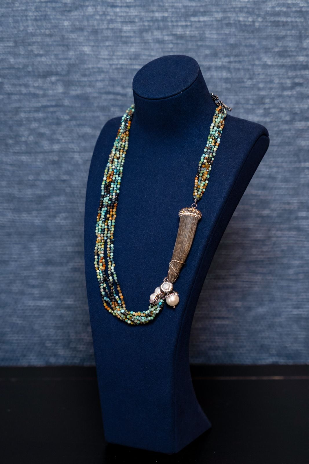 Sacred Earth Turquoise Necklace – Bold, Mystical & Full of Story