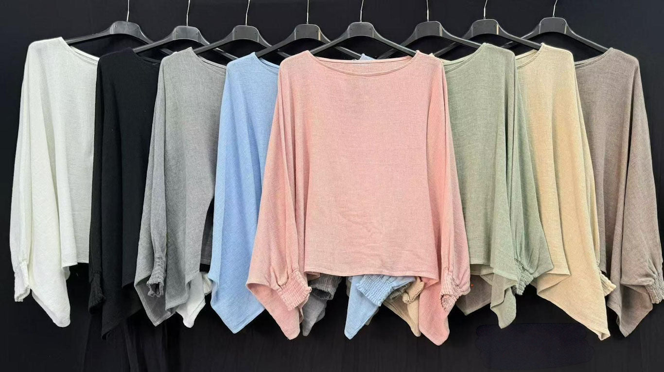 Everyday Ease Smocked Sleeve Blouse