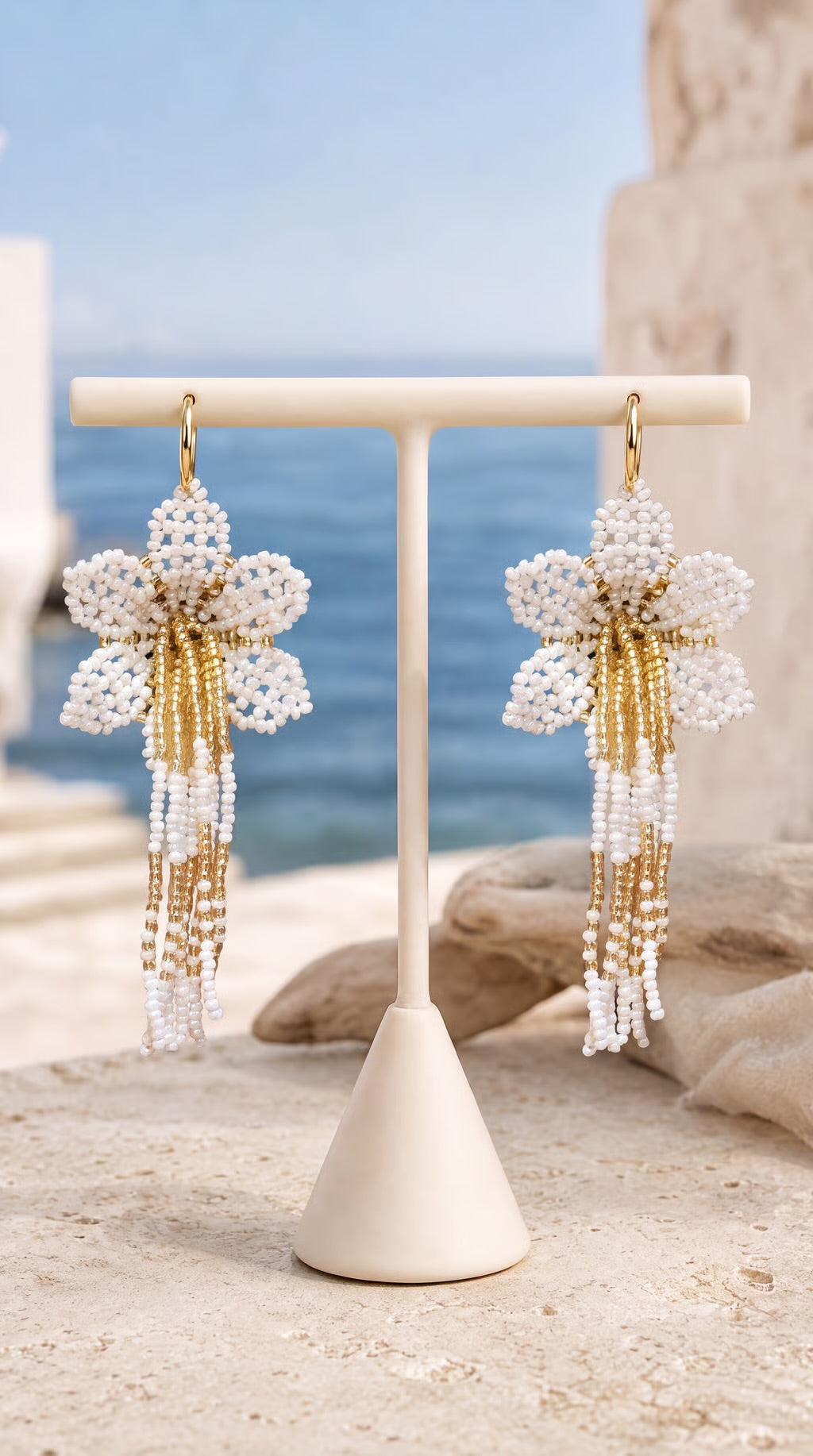 Isola Bloom Seed Bead Earrings