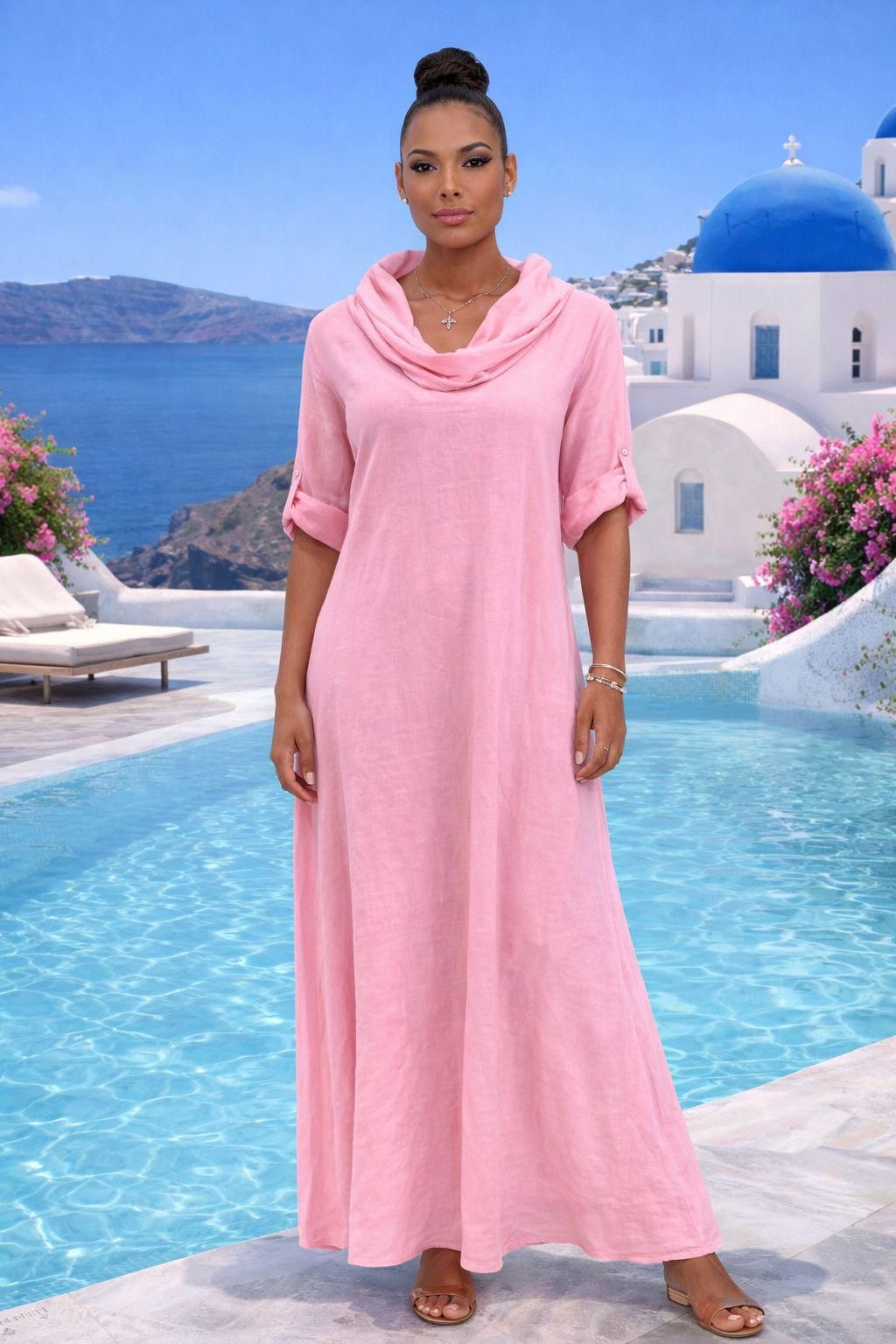Coastal Ease Linen Dress