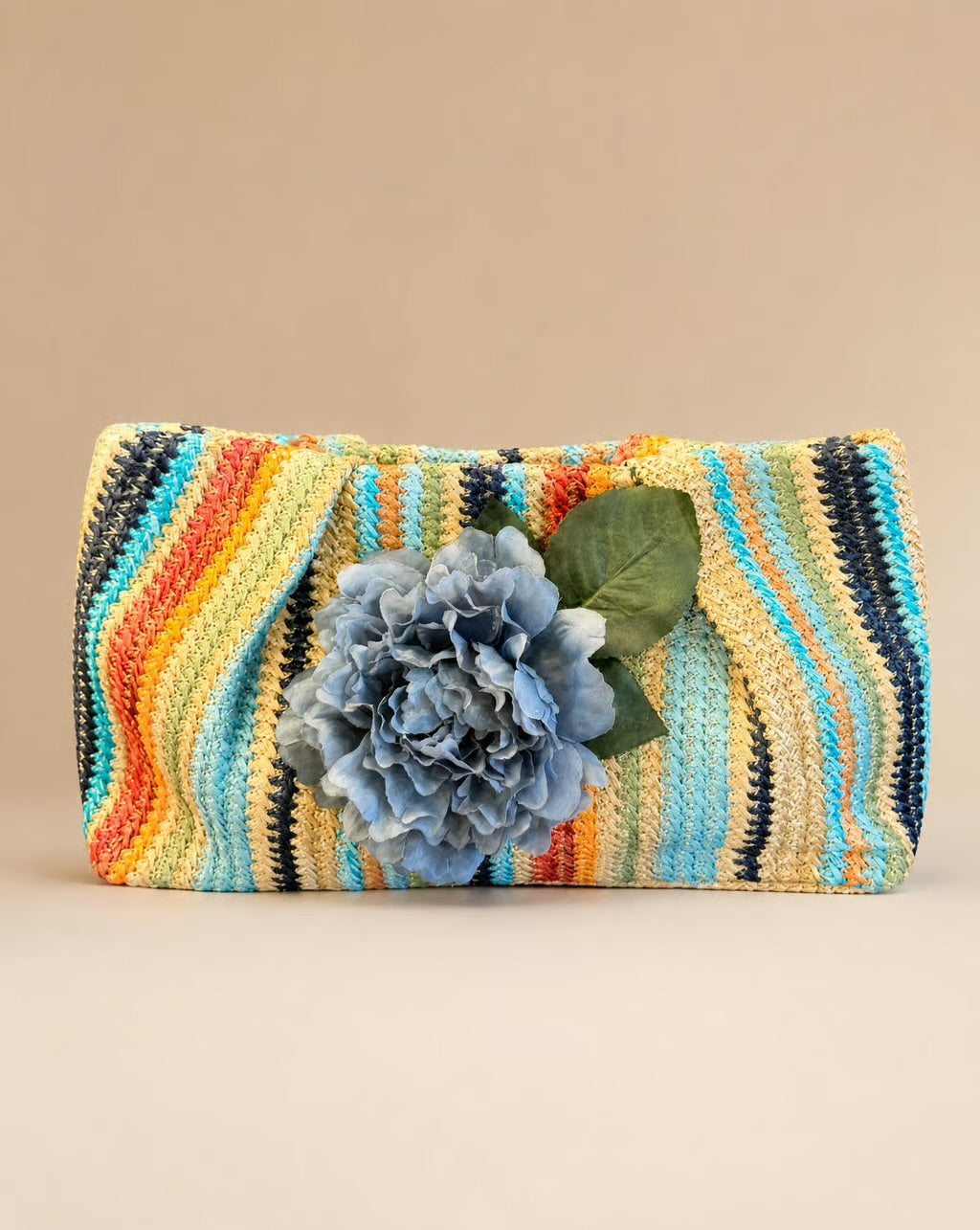 Azure Bloom Clutch