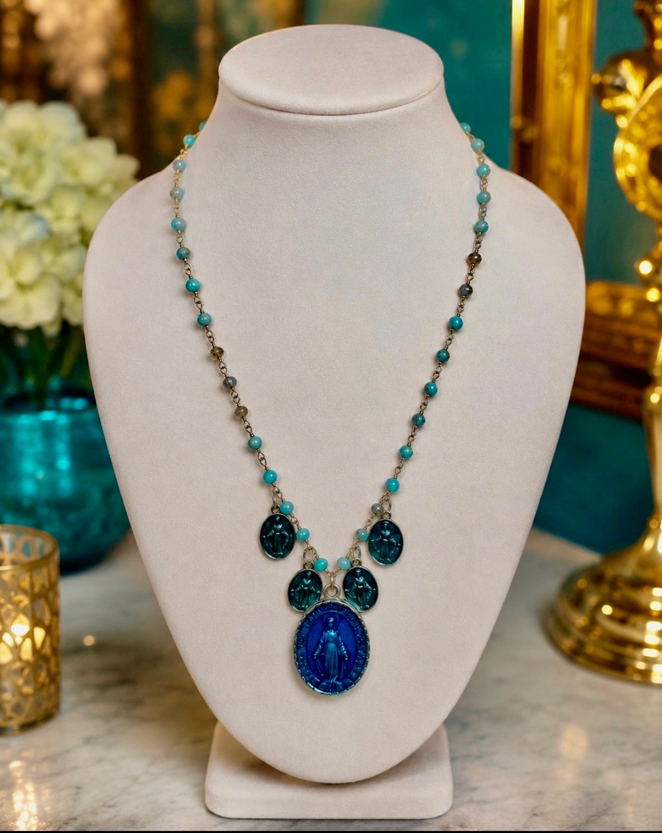 Ephesus Azure Devotion Necklace