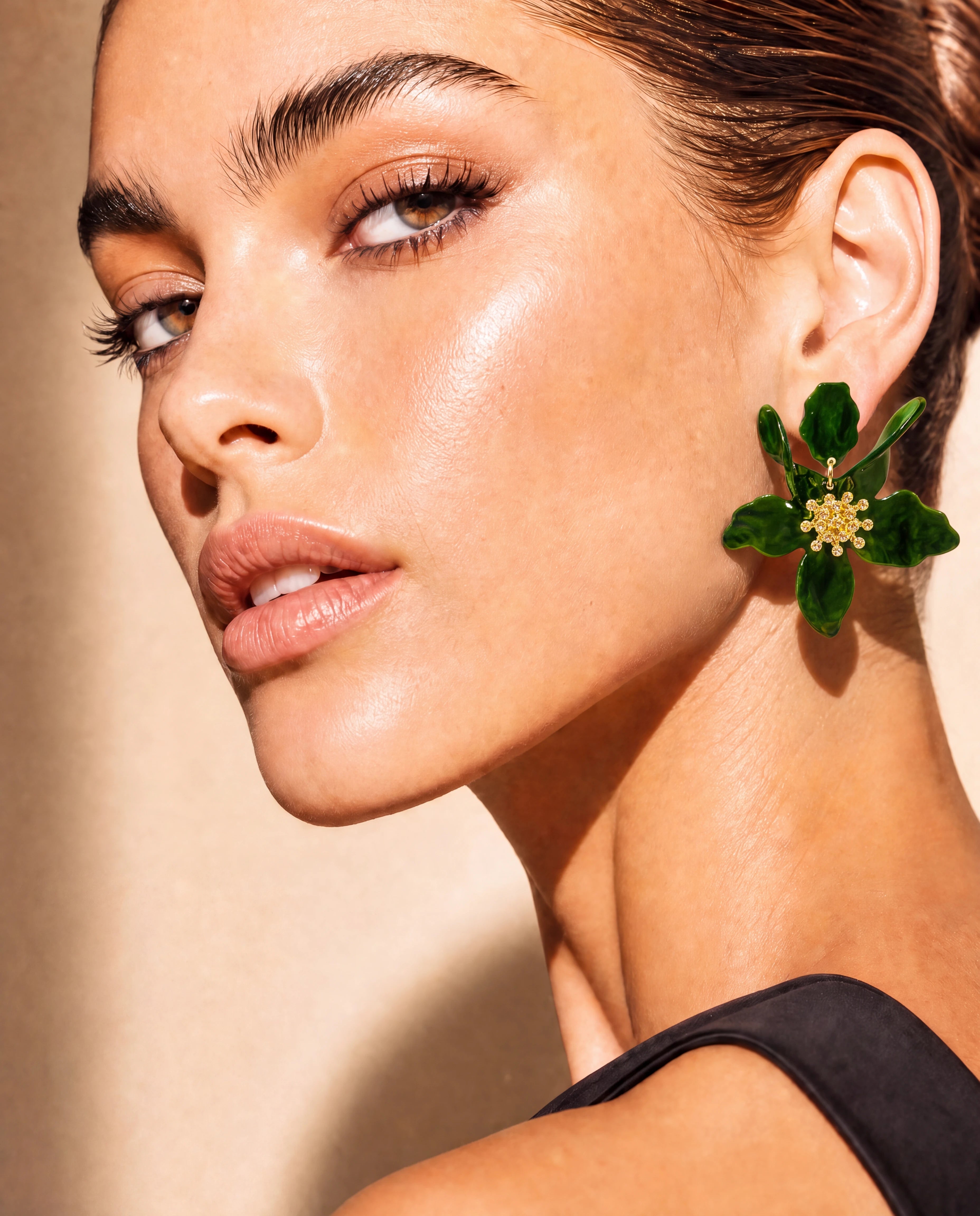 The Jardin French Resin Flower Earrings