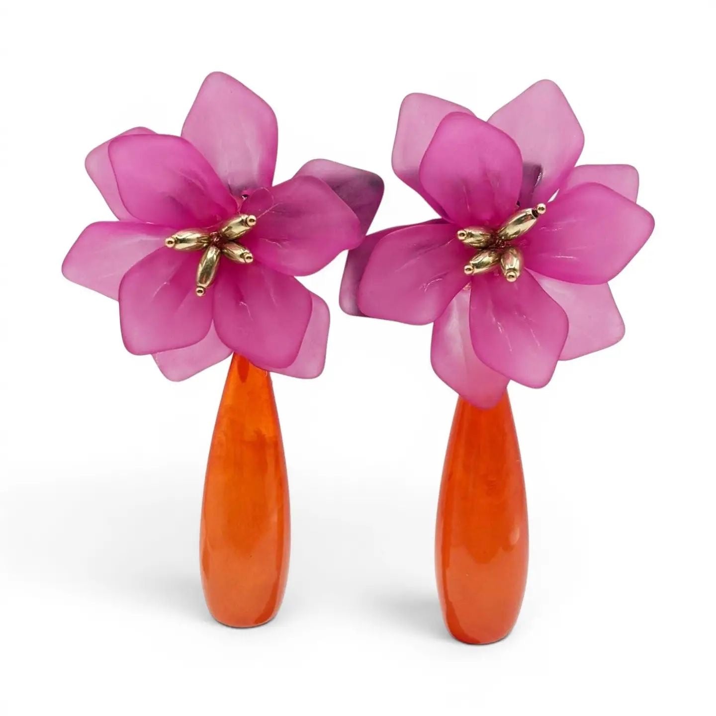 The Fleur de Soleil French Resin Earrings