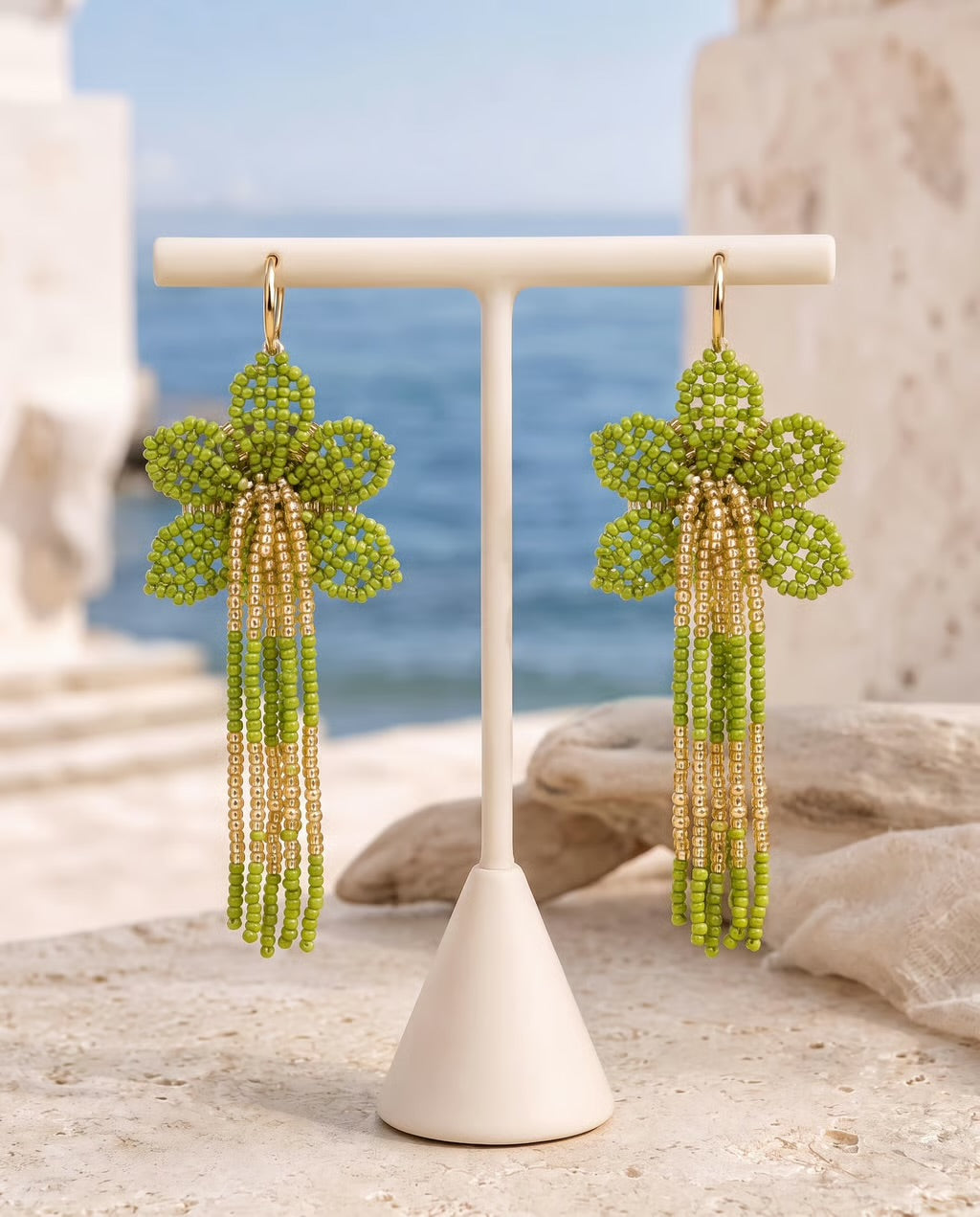 Isola Bloom Seed Bead Earrings