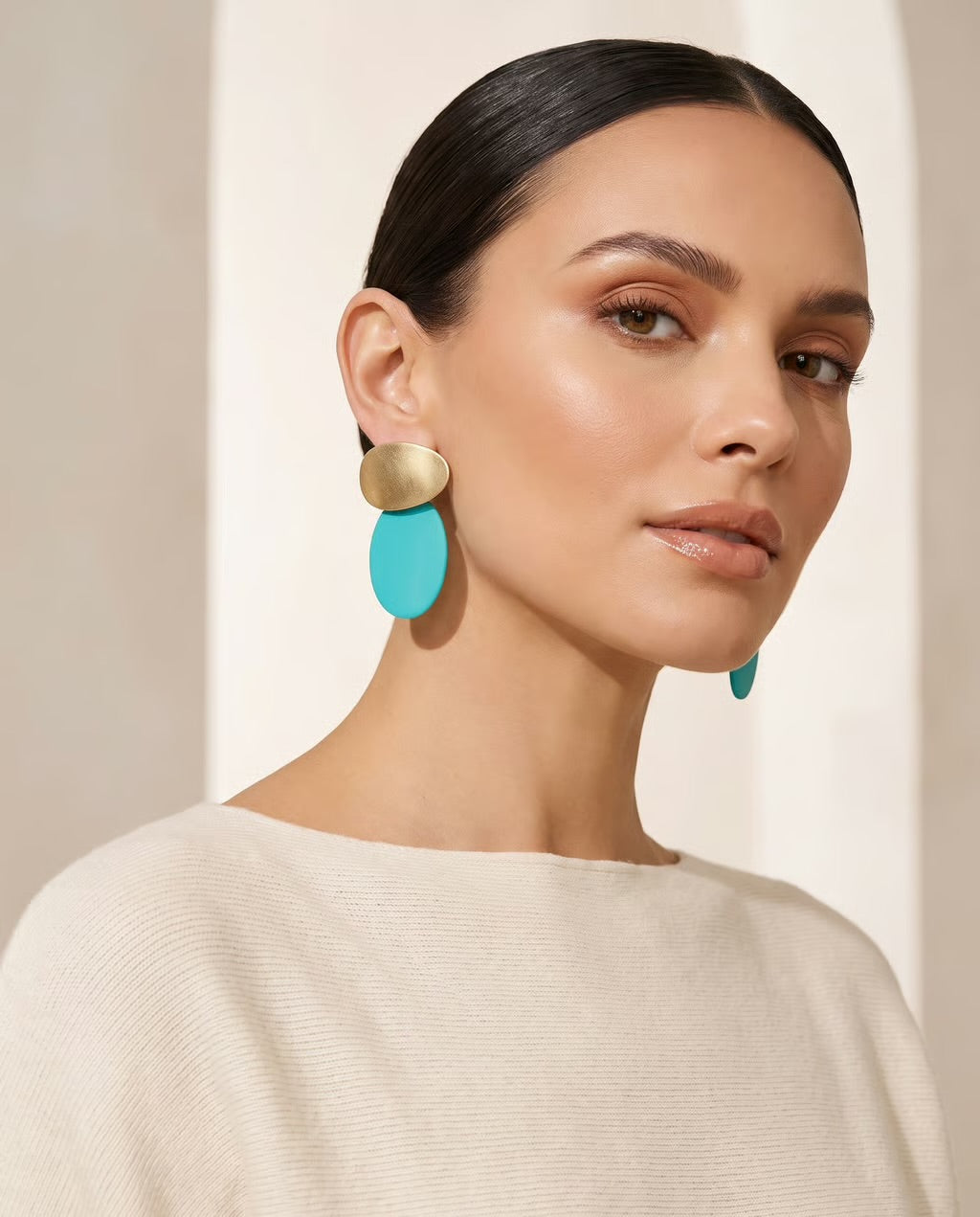 The Palm Beach French Resin Drop Earrings