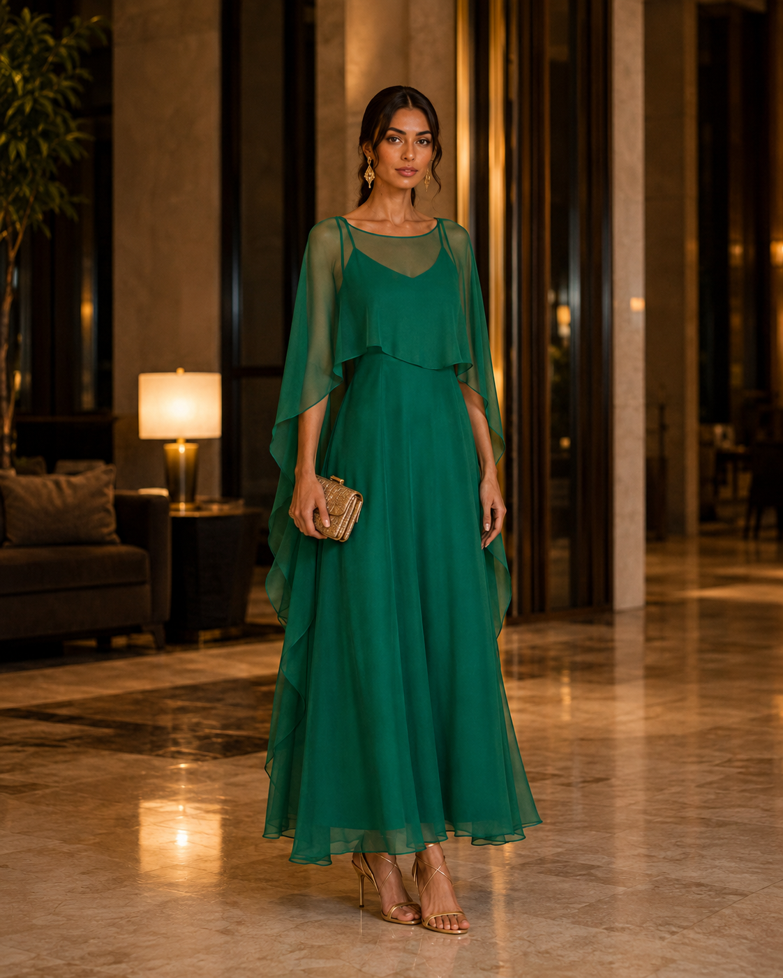 The Afterglow Chiffon Dress