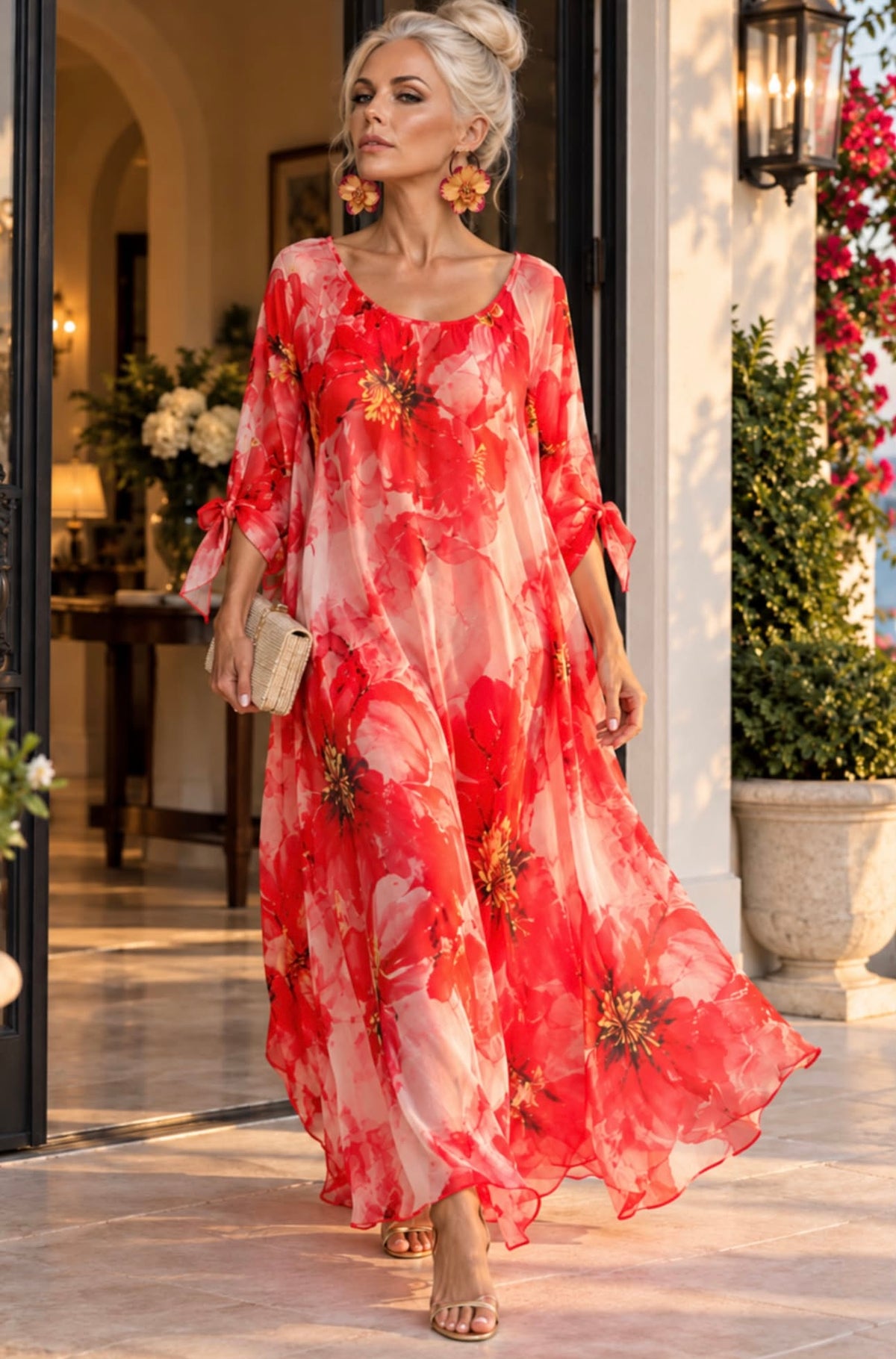 The Portofino Floral Kaftan