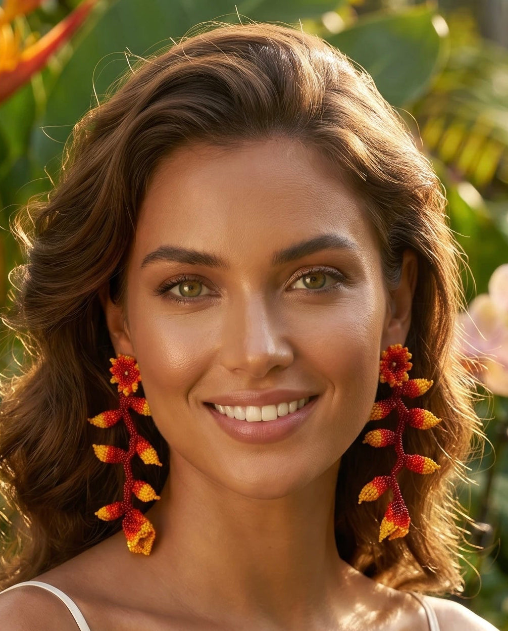 Heliconia Bloom Earrings