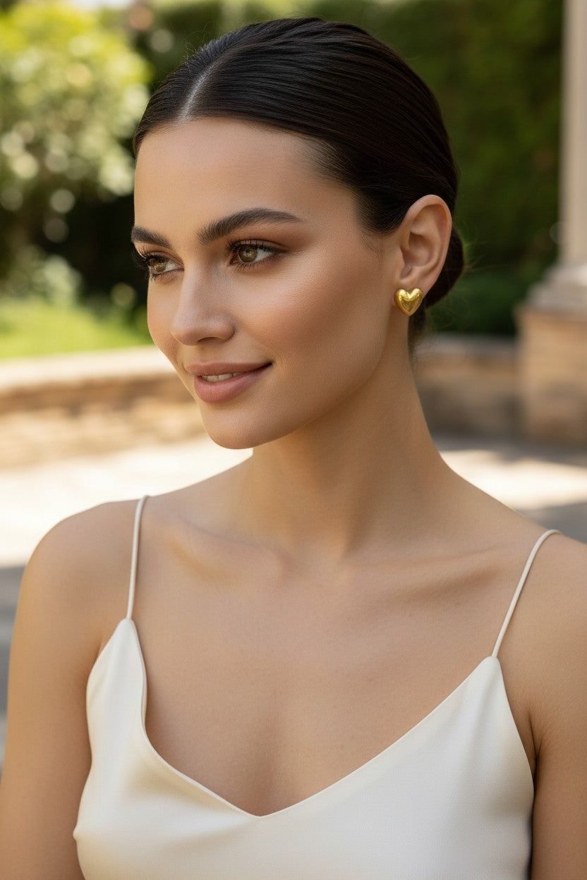 Heart Stud Earrings
