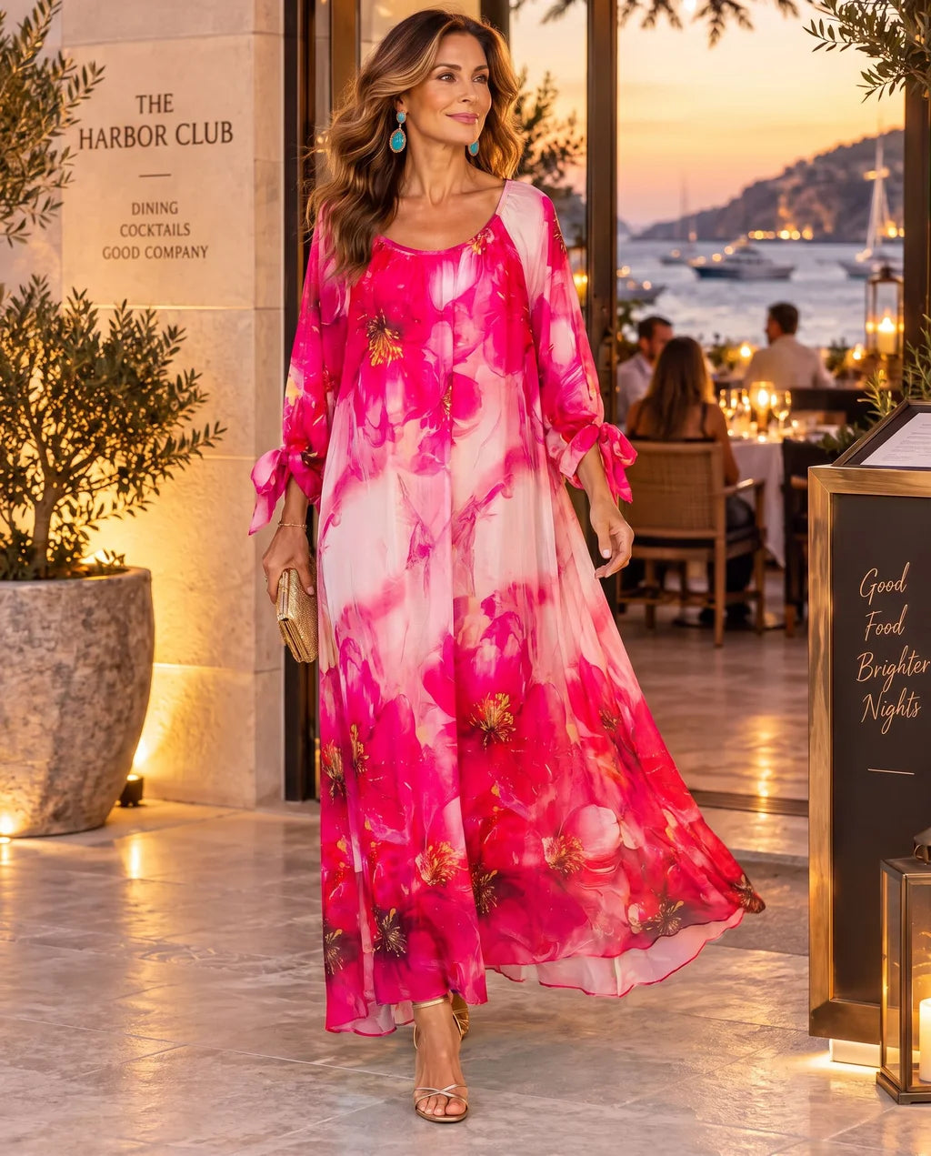 The Portofino Floral Kaftan