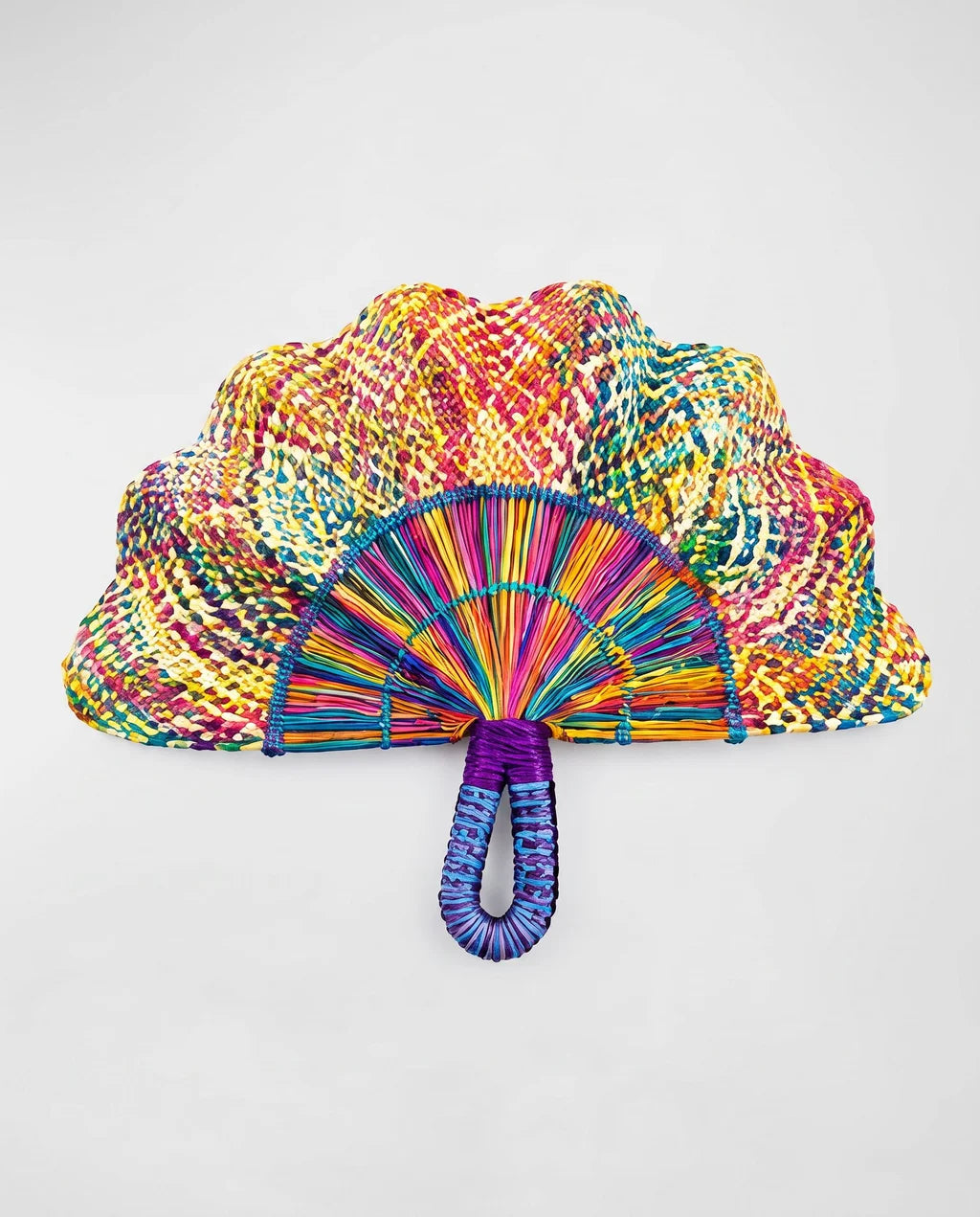 Colombiana Handwoven Artisan Fan