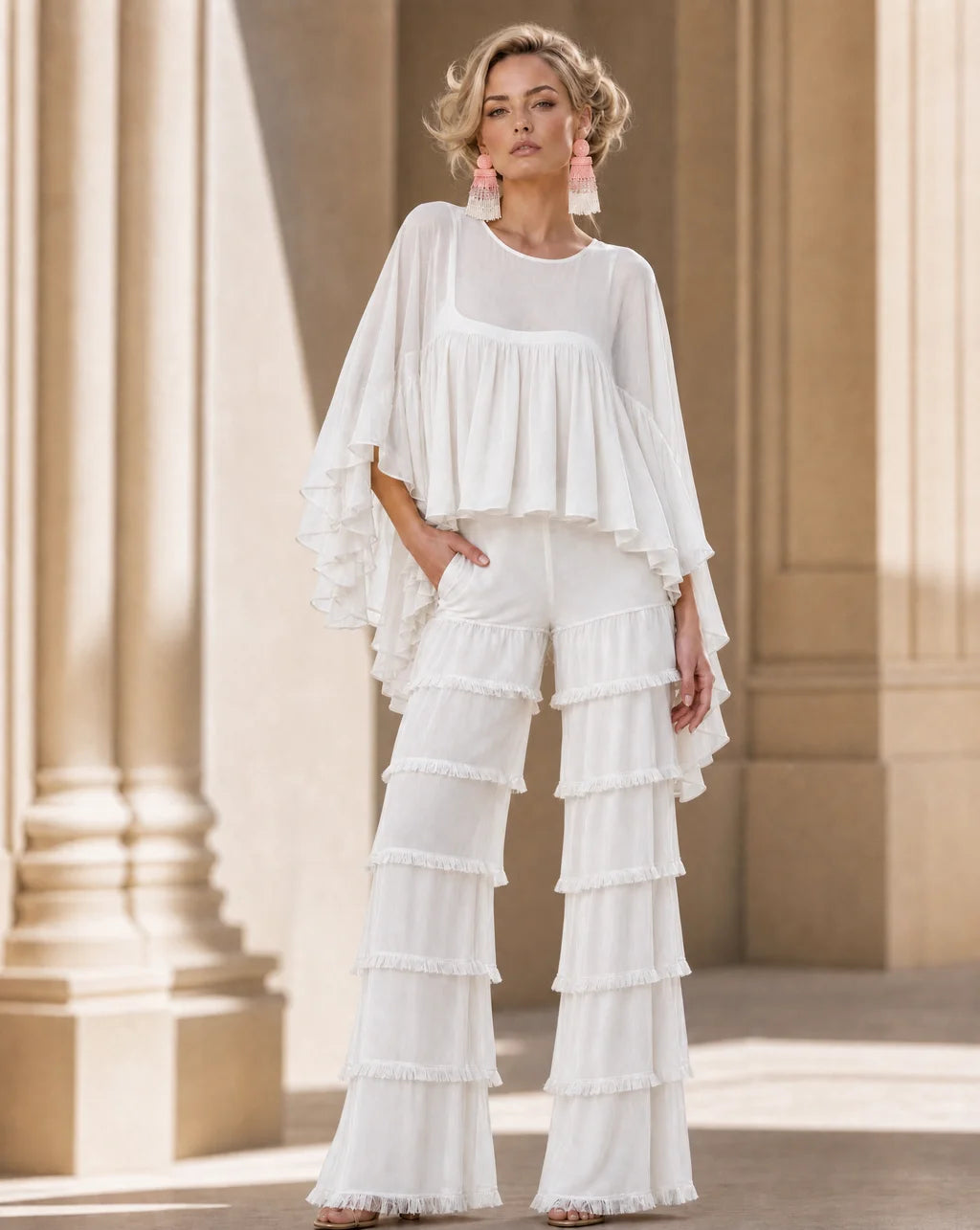 Riviera Ruffle Two-Piece Set
