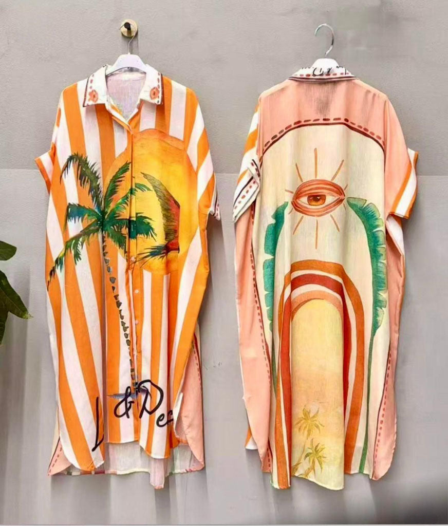 The Riviera Printed Shirt Dress