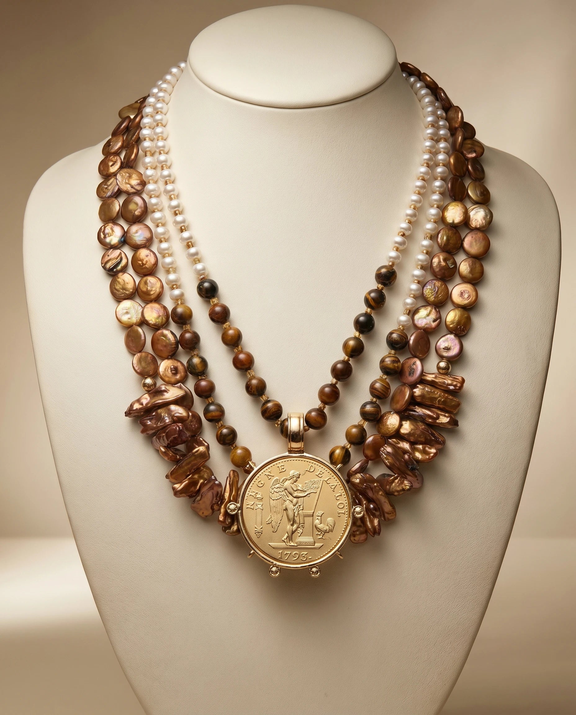 Terra Coin Layered Necklace