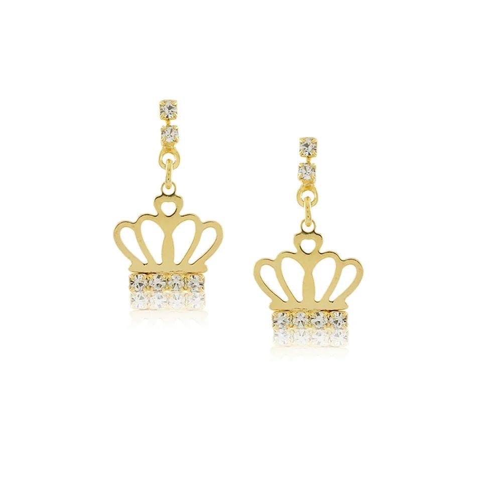 The Petite Crown Drop Earrings