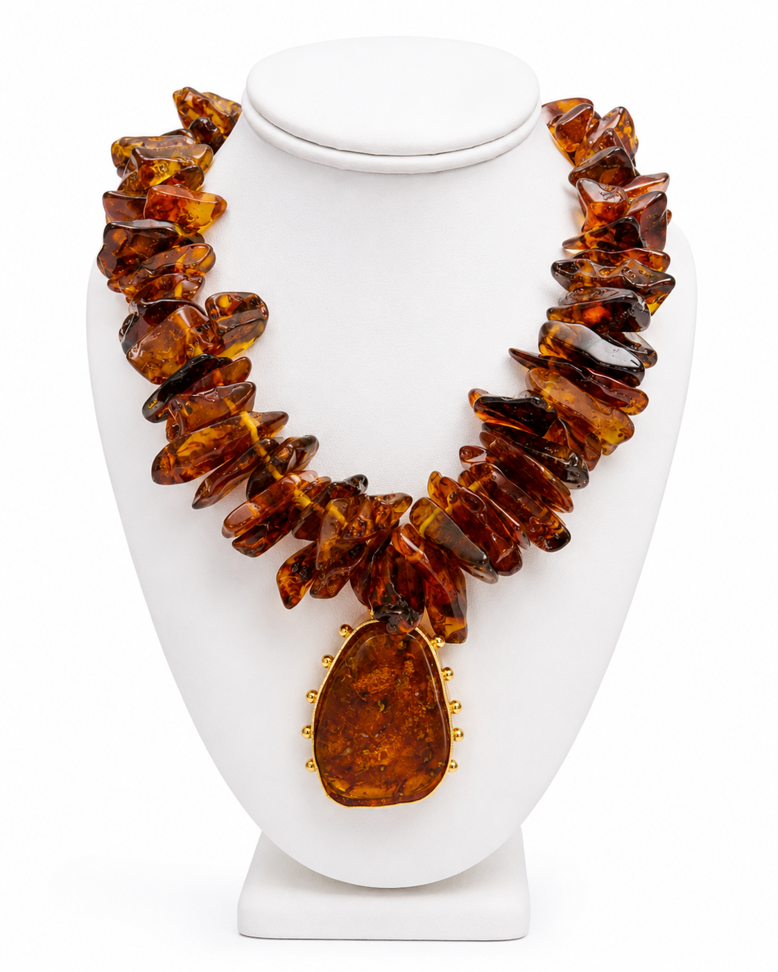 Amber Heirloom Statement Necklace