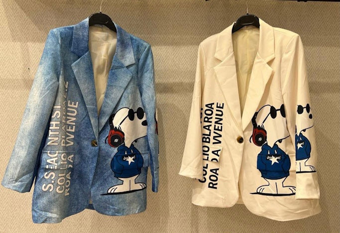 Riviera Snoopy Statement Blazer
