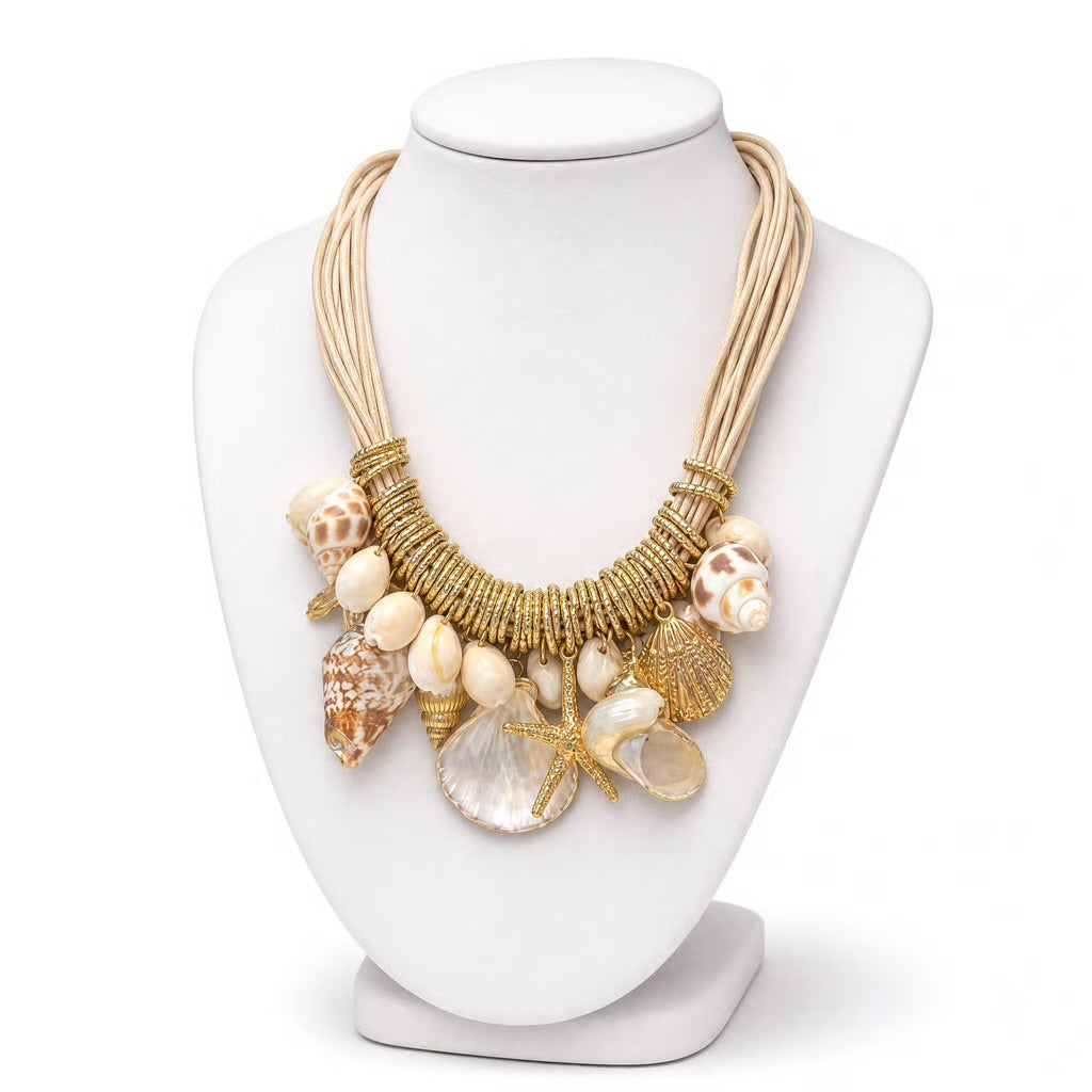 Côte d’Azur Shell Statement Necklace