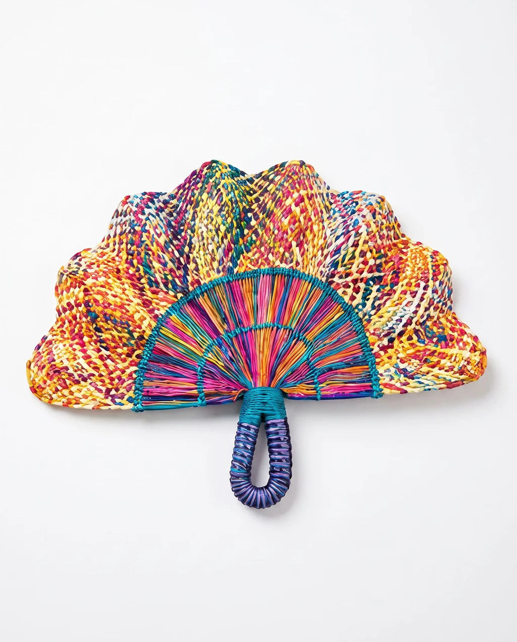Colombiana Handwoven Artisan Fan