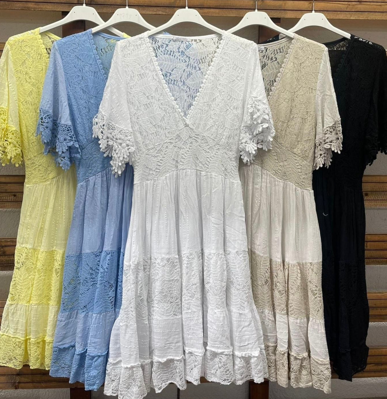 Boho Lace Midi Dress