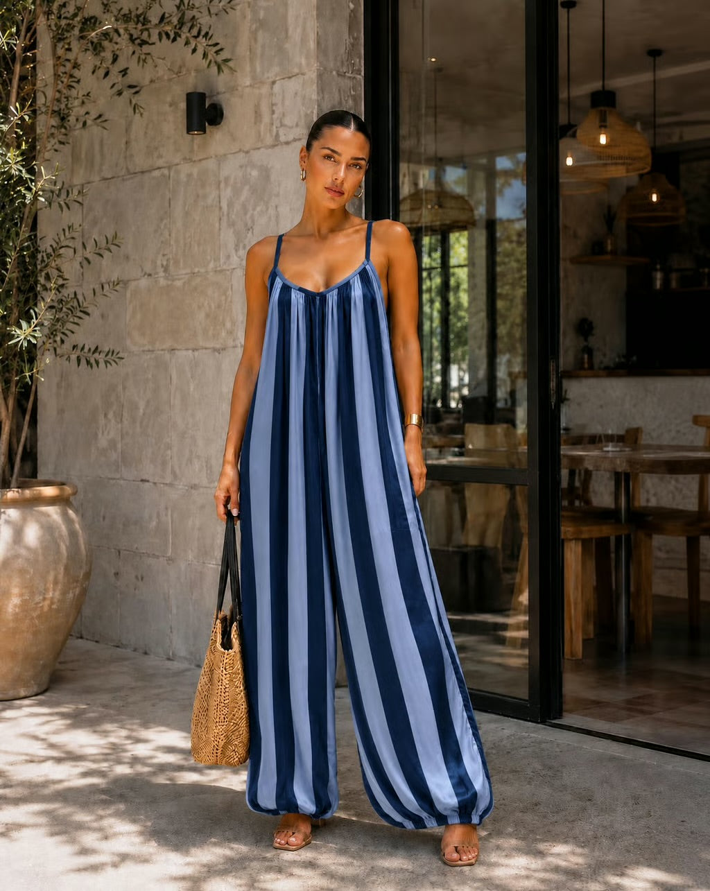 The Portofino Striped Jumpsuit