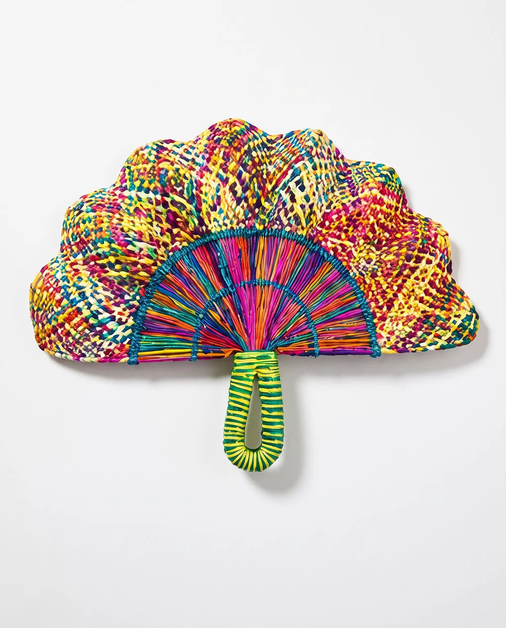 Colombiana Handwoven Artisan Fan
