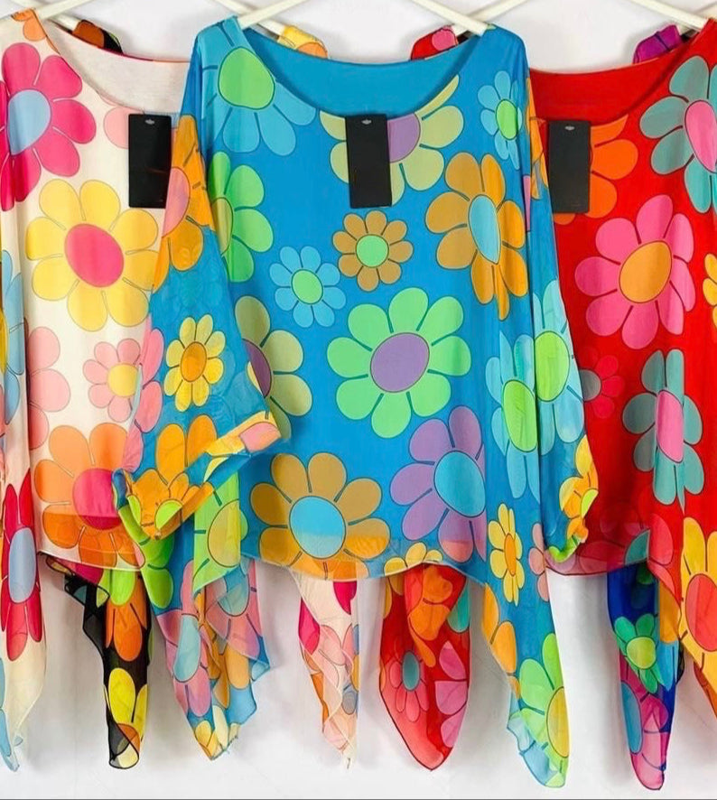 Floral Sheer Top