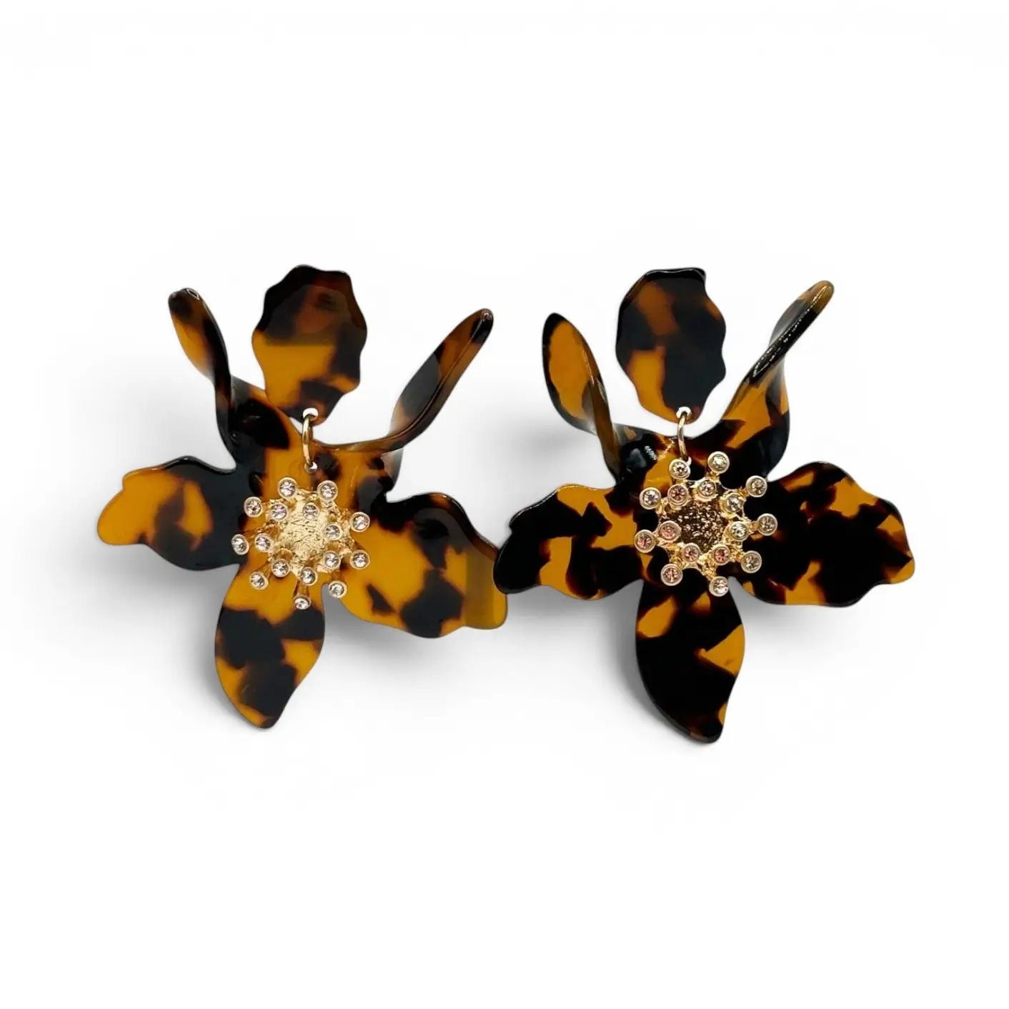 The Jardin French Resin Flower Earrings