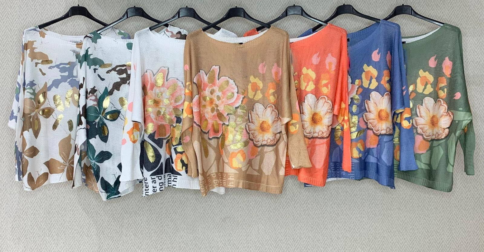 Floral Lightweight Knit Sweater