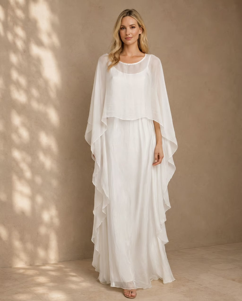The Bianca Cape Maxi Dress