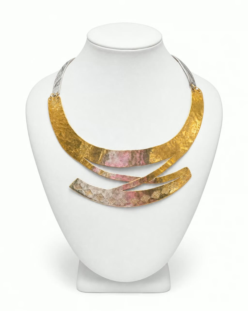Athena Hammered Collar Necklace