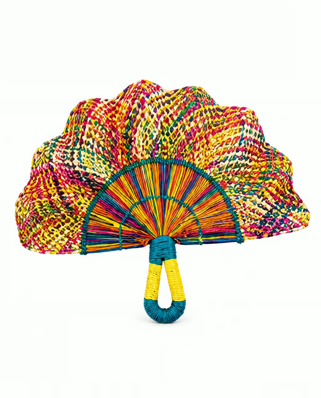 Colombiana Handwoven Artisan Fan