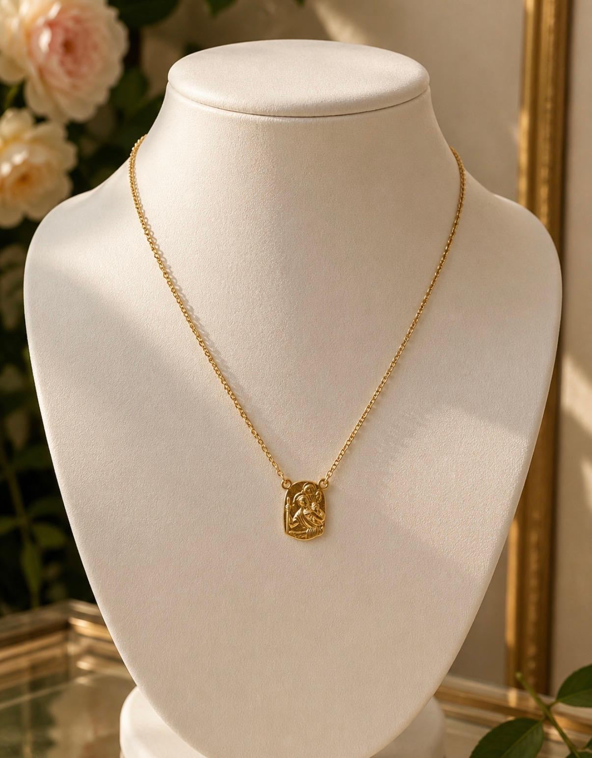 Madonna Medallion Necklace