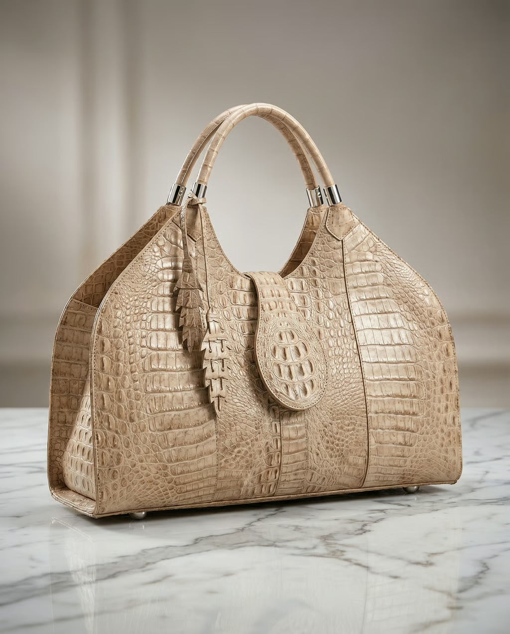 The Valencia Crocodile Tote