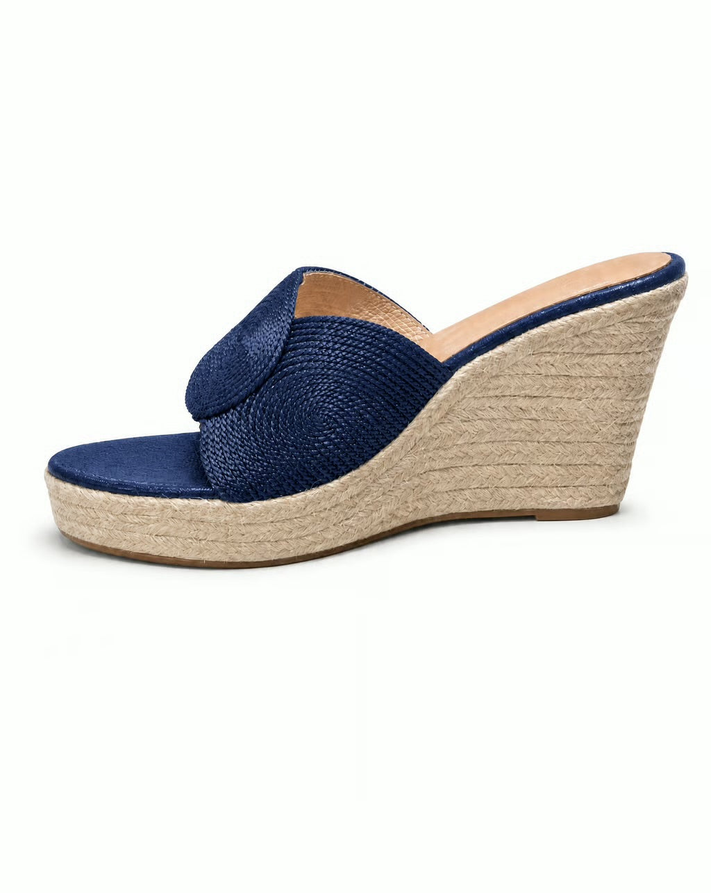 Riviera Navy Espadrille Wedge
